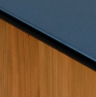 black and natural cherry finish