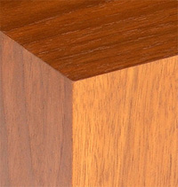 red walnut finish