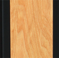 red birch and black finish